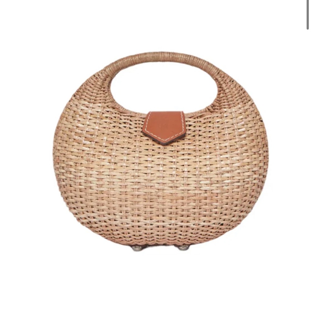 Kayu Ines wicker straw basket bag - Picture 5 of 10